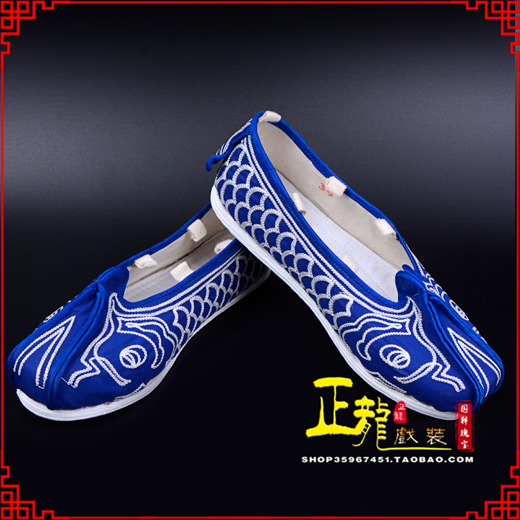 闸北戏鞋舞台演出鞋水路英雄三义斋布底鱼鳞洒