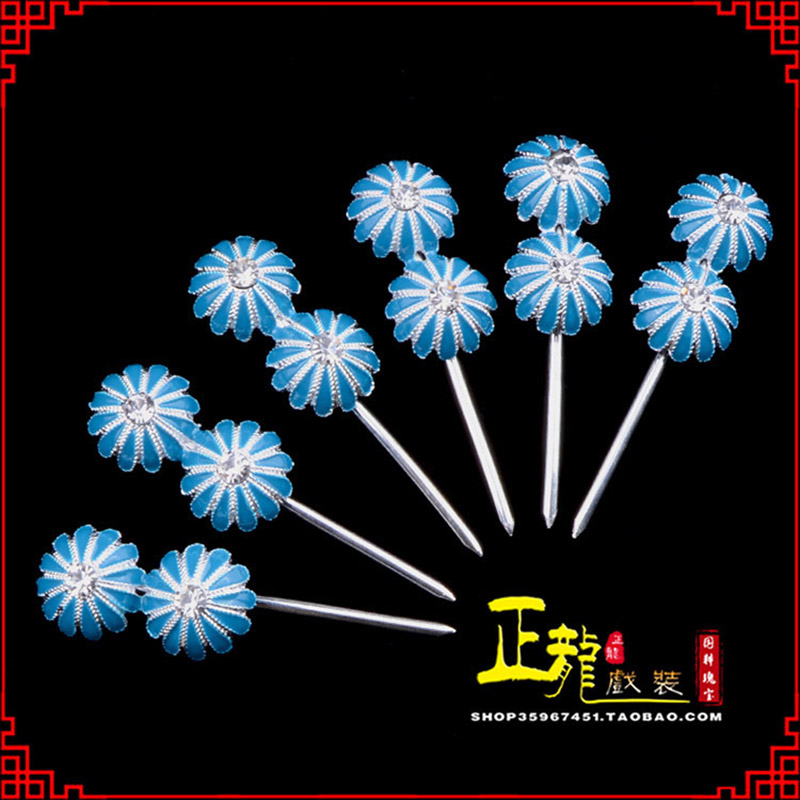 闸北头面泡子旦角化妆头饰 仿点绸泡子