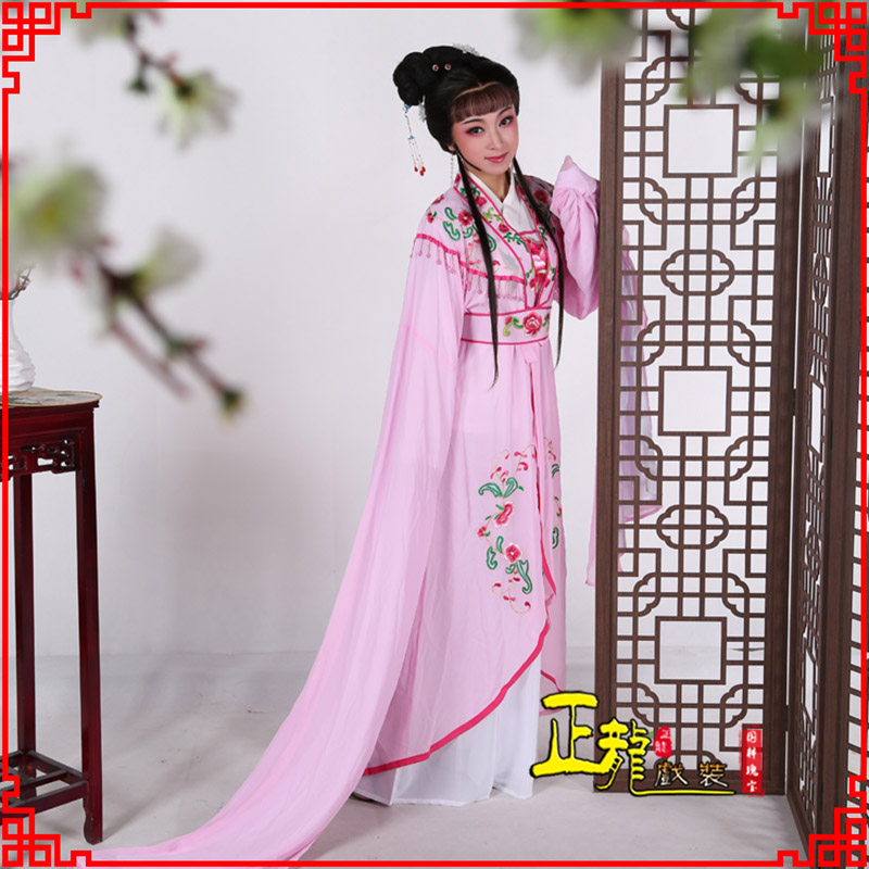 闸北花旦黄梅戏服古装戏服水袖戏剧假云肩长披