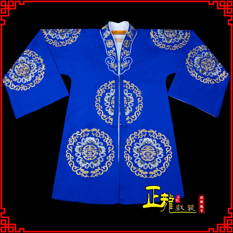 闸北老旦团花披夫人土地婆软绉五蝠女员外衣