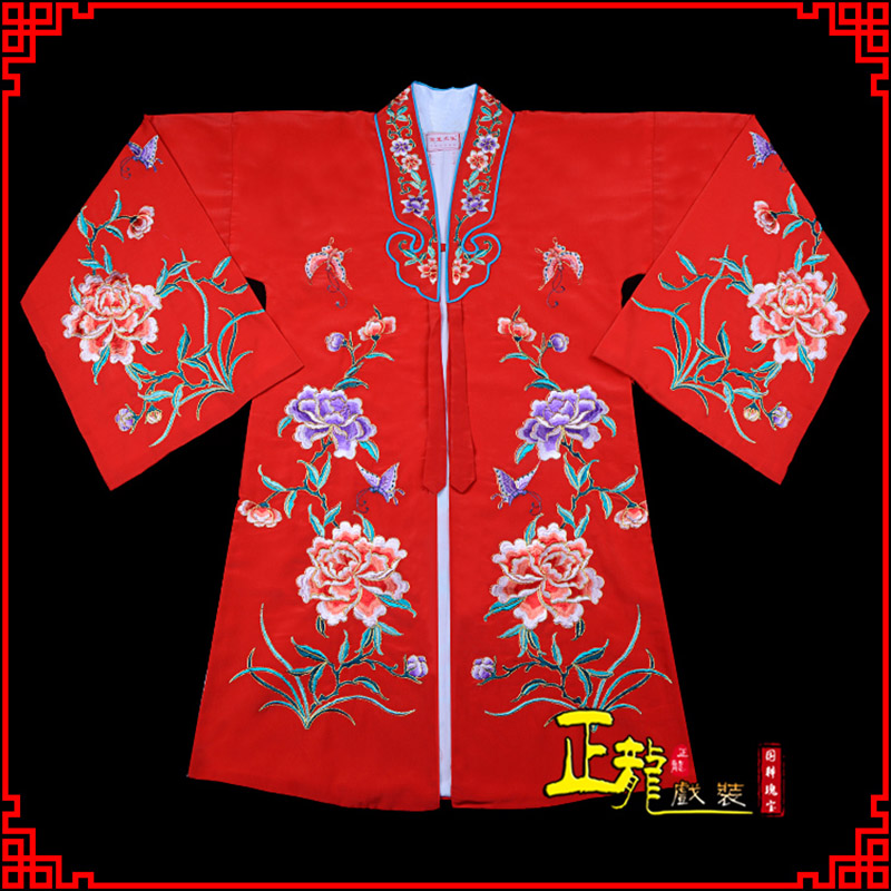 闸北青衣花旦戏服 好绉小叶牡丹女披